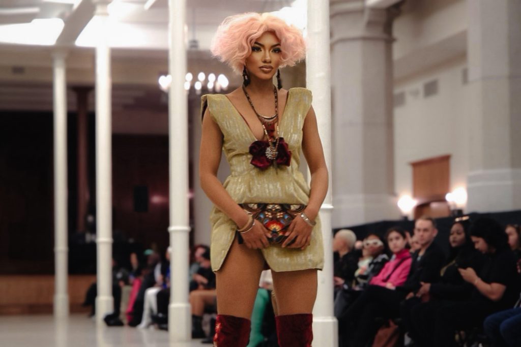 designer runway look presentation Rise Fashion Group showcase